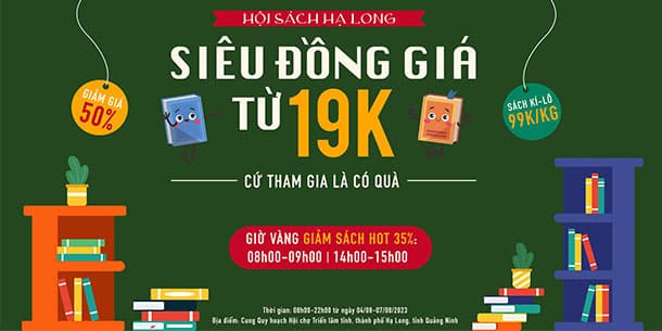 Hội sách siêu đồng giá từ 19K Tại Thành Phố Hạ Long