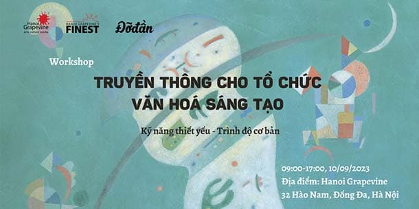 Workshop - Truyền thông cho tổ chức văn hoá sáng tạo