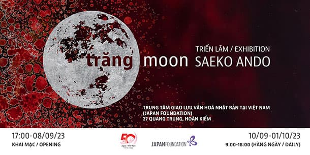 Triển lãm tranh sơn mài “Trăng” của Ando Saeko “Moon” 