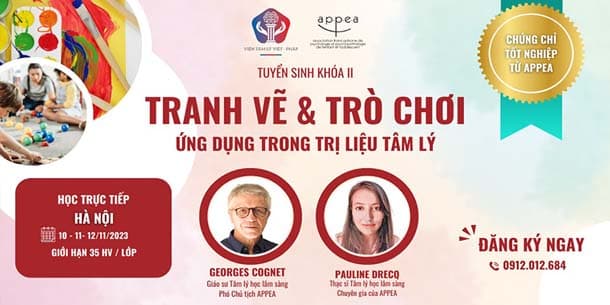 Khóa học Tranh vẽ và Trò chơi - Ứng dụng trong Trị liệu Tâm lý tại Hà Nội - Tháng 11.2023