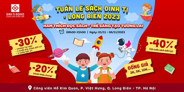 Tuần lễ sách Đinh Tị - Long Biên | Ham Thích Đọc Sách - Trẻ sáng tạo tương lai.