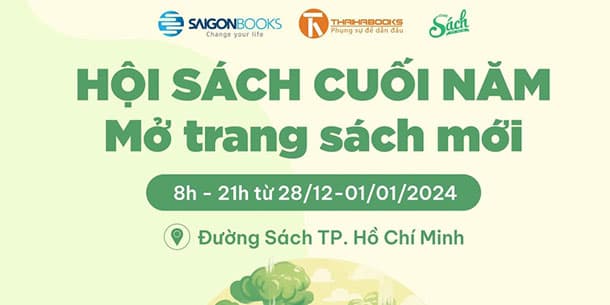 Sự kiện sách cuối năm - mở trang sách mới.