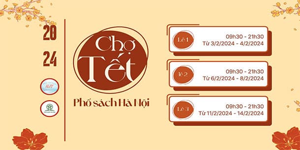 Check -in vui chơi tết GIÁP THÌN: Hội chợ Tết Phố Sách Hà Nội.