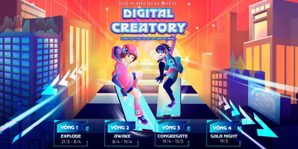 Chính thức phát động cuộc thi DIGITAL CREATORY 2024 - Turn The Tide To Set A Turn Of Mind
