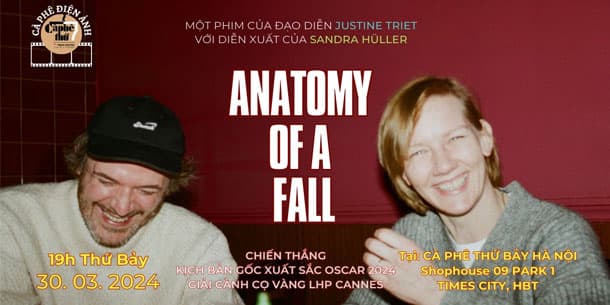 CÀ PHÊ ĐIỆN ẢNH chiếu và thảo luận bộ phim:  ANATOMY OF A FALL