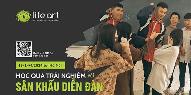Cơ hội học qua Trải nghiệm với Sân khấu Diễn Đàn do Life Art thiết kế