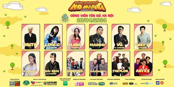 Indie Show - Những Thành Phố Mơ Màng tại Hà Nội - Summer Tour 2024