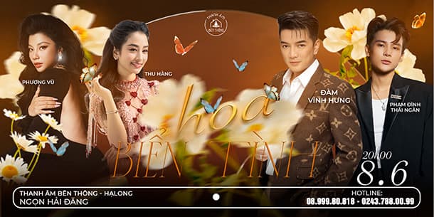 Đàm Vĩnh Hưng sẽ tổ chức liveshow Hoa Biển Tình tại Hạ Long - Quảng Ninh vào tháng 6/2024 tới đây với dàn nghệ sĩ khách mời siêu chất lượng