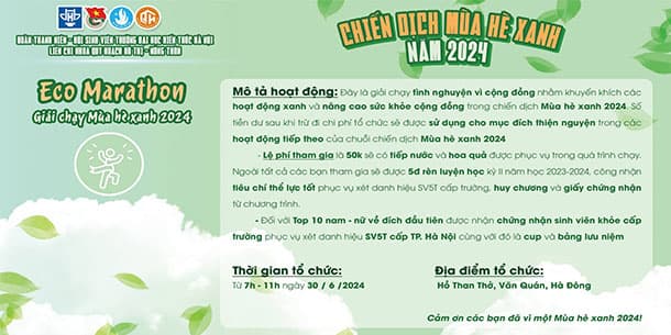 ECO MARATHON - GIẢI CHẠY MÙA HÈ XANH 2024