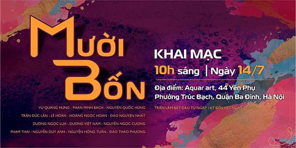Triển Lãm Nghệ Thuật ''Mười Bốn'' Do Aqua Art - Hanoi Aqua Central Tổ Chức 2024