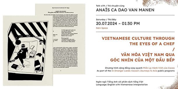 Trò chuyện với Anaïs Ca Dao van Manen": Văn hóa Việt Nam qua góc nhìn của một đầu bếp