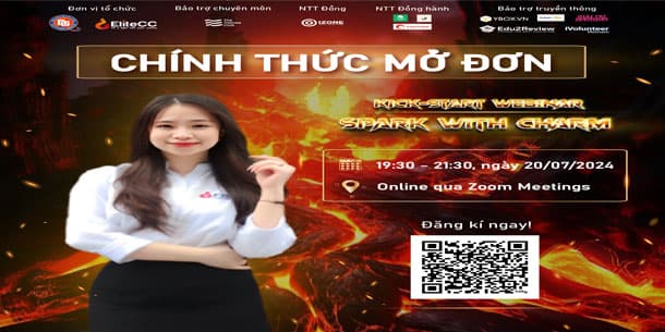 MỞ ĐƠN ĐĂNG KÝ KICK-START WEBINAR: SPARK WITH CHARM