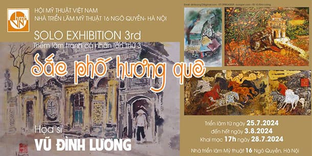 Triển lãm tranh cá nhân lần 3: Sắc Phố Hương Quê