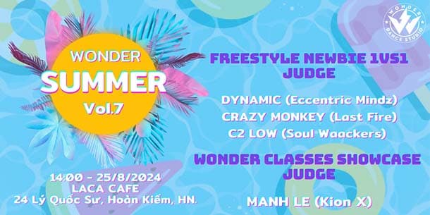 Giải đấu dance Wonder Summer 2024 - Freestyle NEWBIE và Student Showcase