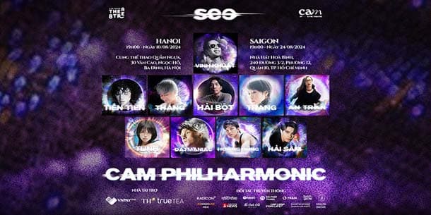 CAM Concert - see - tại Hà Nội và Hồ Chí Minh 2024