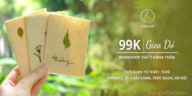 Workshop làm thiệp thủ công - Gieo Dó