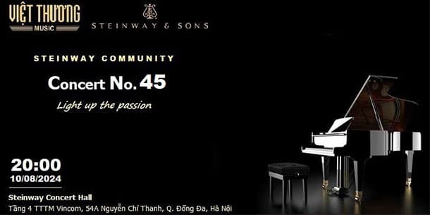 Chương trình biểu diễn âm nhạc cổ điển Steinway Community Concert No.45