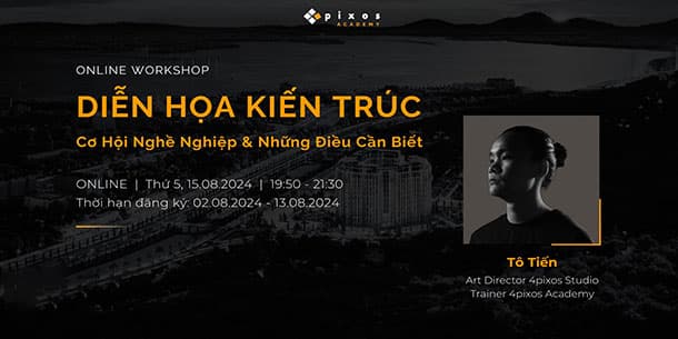 Online Workshop: Diễn Họa Kiến Trúc, Cơ Hội Nghề Nghiệp Và Những Điều Cần Biết.