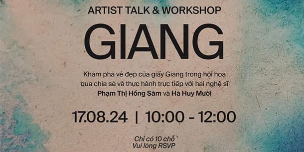 Artist talk & Workshop - GIANG 