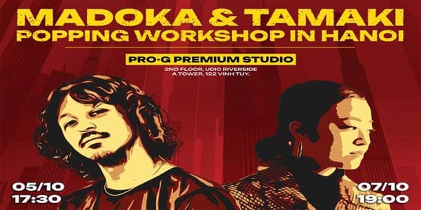 Cơ hội đăng ký tham gia Popping Workshop Get Low - Madoka x Tamaki