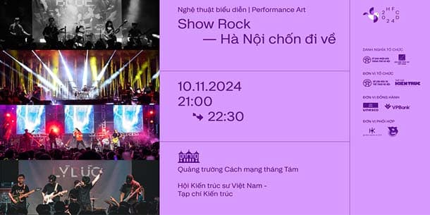 Đêm nhạc Rock - Hà Nội chốn đi về | Ngày 10/11/2024