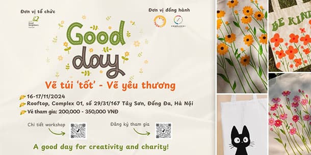 Workshop: Vẽ túi tốt - Vẽ yêu thương.