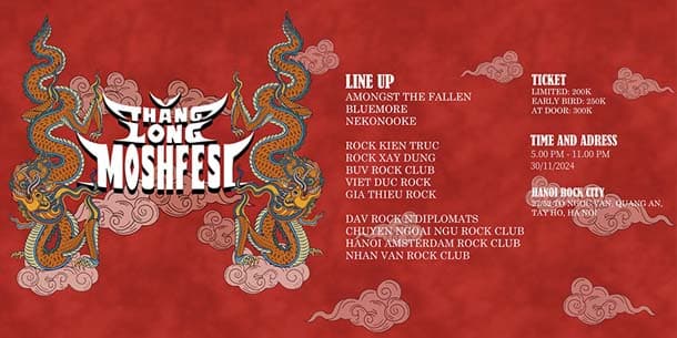 Sự kiện Thăng Long Moshfest 2024 - Rock Kiến Trúc