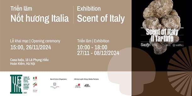 Triển lãm Nốt hương Italia - Tuần lễ Ẩm thực Italia tại Việt Nam 2024