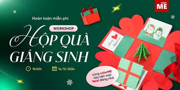 Workshop Hộp quà Giáng sinh 2024 - Miễn phí đăng ký tham gia