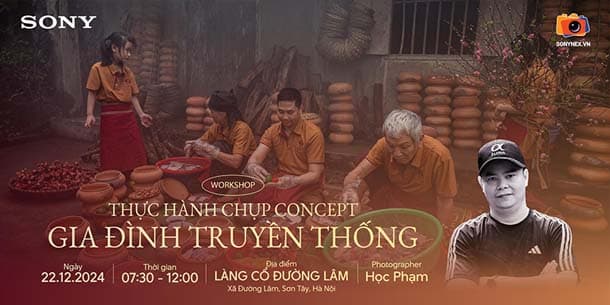 Offline workshop - Thực hành chụp concept gia đình truyền thống