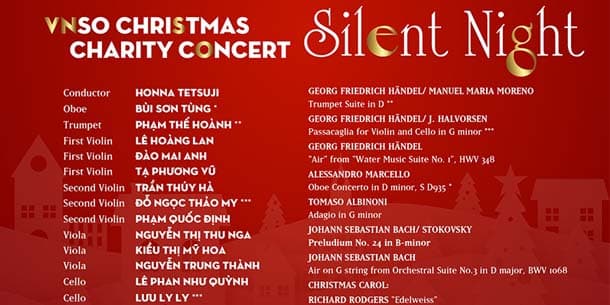 Chương trình hòa nhạc từ thiện - VNSO Christmas Charity Concert 2024