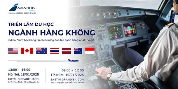Triển lãm Du học ngành Hàng Không tại Hà Nội - Aviation Career Fair 2025