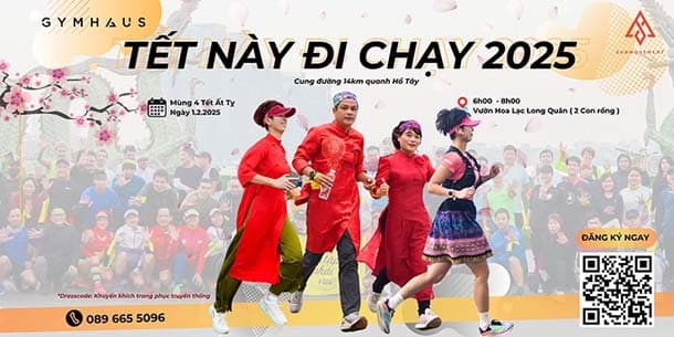 Run with Gymhaus - Tết này đi chạy 2025 (Mùng 4 Tết Ất Tỵ) 