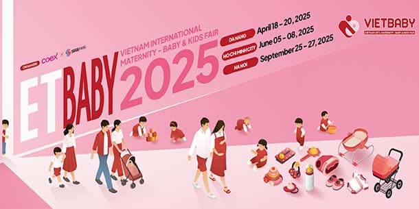 Triển lãm Vietbaby Fair 2025 tại Đà Nẵng - Triển lãm lớn nhất ngành hàng mẹ và bé tại Việt Nam