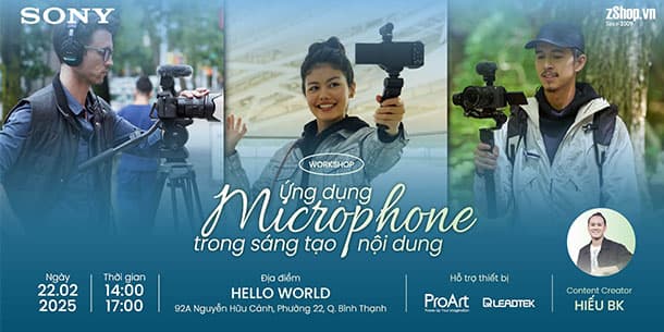 Offline workshop: Vai Trò & Ứng Dụng Thực Tiễn Microphone Trong Sáng Tạo Nội Dung
