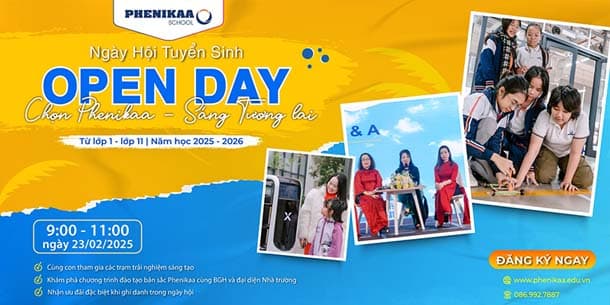Ngày hội tuyển sinh Open day lớp 1 - lớp 11 của Phenikaa School