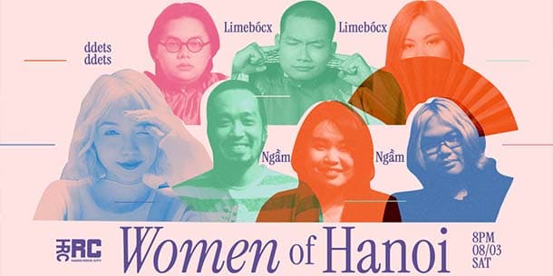 Đêm nhạc mừng ngày Quốc tế Phụ nữ 8/3 - Women Of Hanoi - ddets, Limebócx, Ngầm