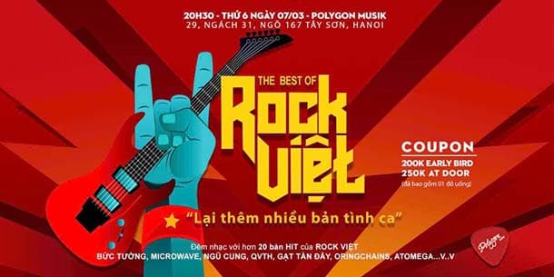 Đêm nhạc rock Việt với chủ đề - Lại thêm nhiều bản tình ca - Ngày 7.3.2025