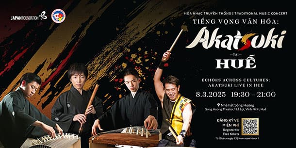 [HUẾ] HÒA NHẠC AKATSUKI – Khúc giao hòa Văn hóa tại Huế 