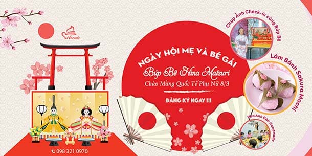 Ngày hội mẹ và bé gái - Hina Matsuri 2025 - Chào mừng ngày Quốc tế phụ nữ 8-3