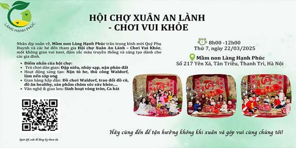 Hội chợ 2025: Xuân an lành - Chơi vui khỏe