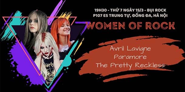 Women of Rock - Đêm nhạc tôn vinh những nữ rocker huyền thoại | Avril Lavigne - Paramore - The Pretty Reckless
