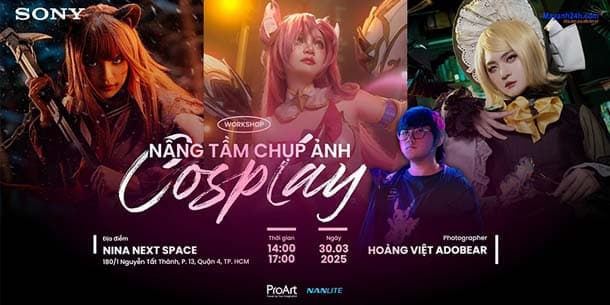 Offline workshop miễn phí đăng ký - Nâng tầm chụp ảnh Cosplay