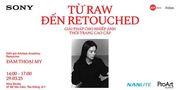 Offline workshop miễn phí đăng ký - Từ RAW đến Retouch - Giải pháp cho Nhiếp ảnh thời trang cao cấp