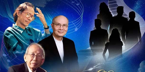  Đêm nhạc Lặng lẽ tiếng dương cầm - Kỉ niệm 3 nhạc sĩ trứ danh: Trịnh Công Sơn - Nguyễn Ánh 9 - Vũ Thành An