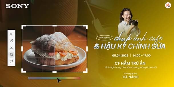 Offline workshop miễn phí đăng ký - Chụp ảnh Cafe và hậu kỳ chỉnh sửa - Ngày 05/04/2025
