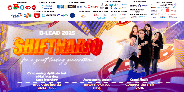 CHÍNH THỨC PHÁT ĐỘNG CUỘC THI KỸ NĂNG LÃNH ĐẠO DOANH NGHIỆP B-LEAD 2025: SHIFTNARIO