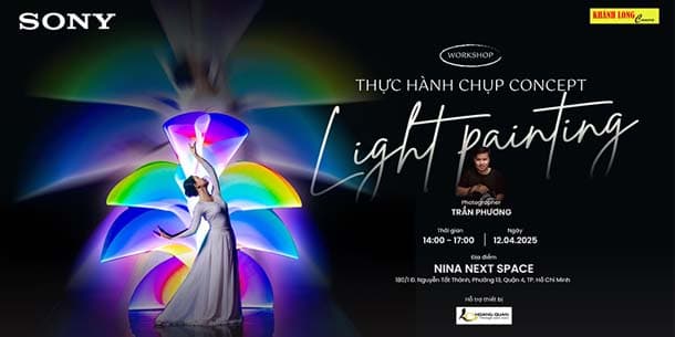 Offline workshop miễn phí đăng ký - Thực hành chụp concept Light Painting