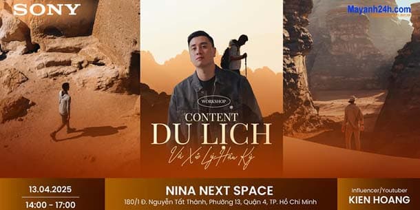 Offline workshop miễn phí đăng ký - Content du lịch & Xử lý hậu kỳ