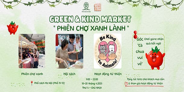 Sự kiện cuối tuần: Chợ Phiên Xanh Lành